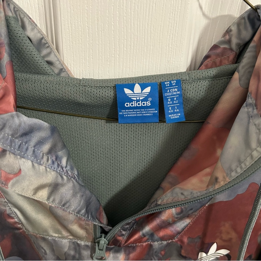 Adidas Oversized Marble Pullover Windbreaker M - image 8